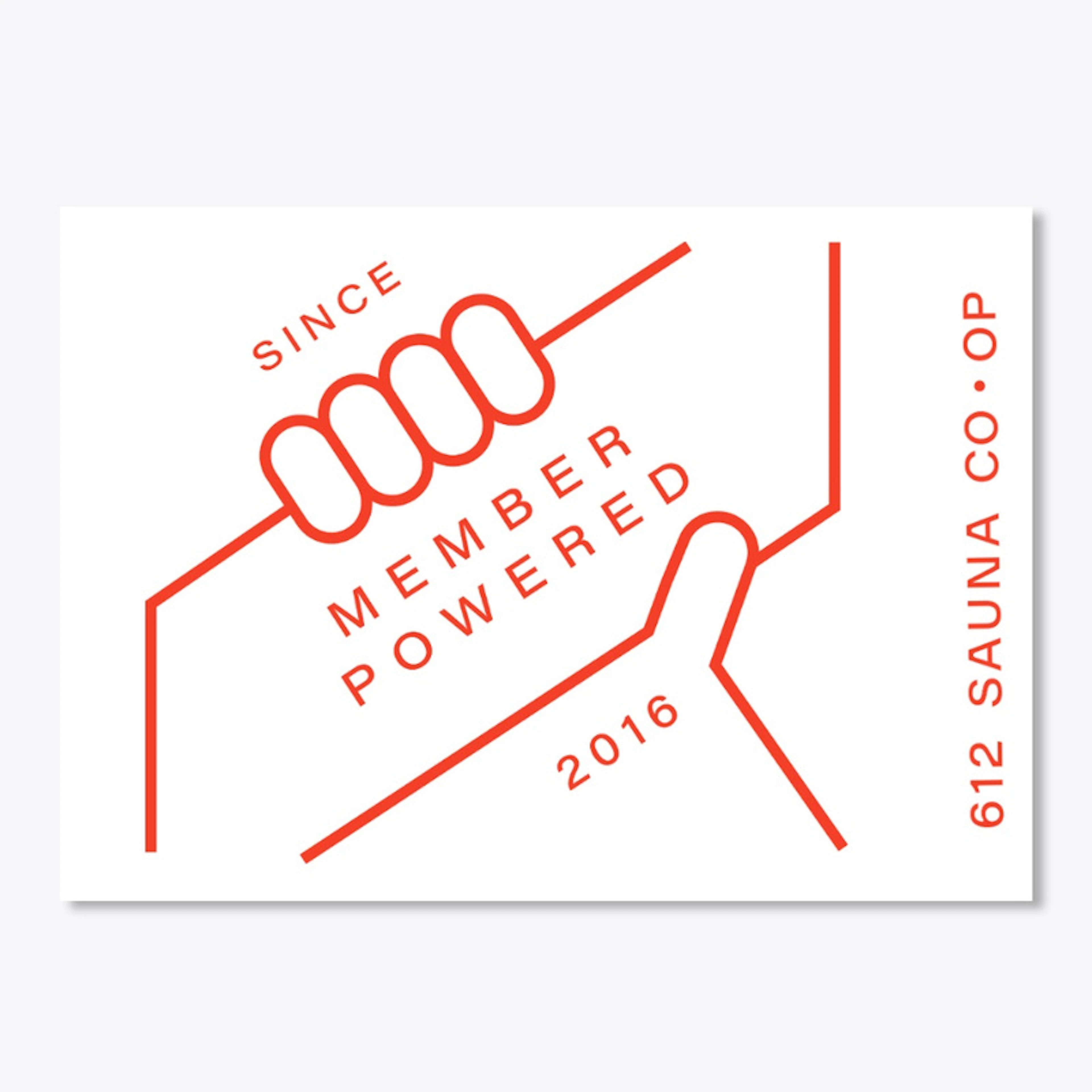 Member Powered Sticker