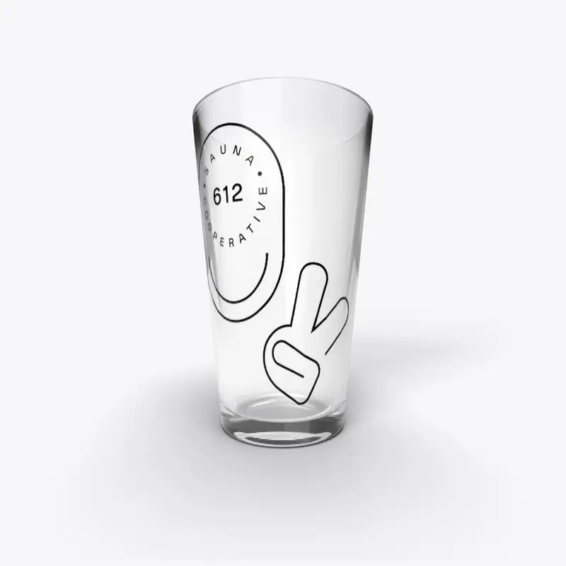 Sauna Peace Pint Glass 